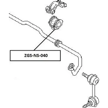 Stabilizátor nápravy Držák, příčný stabilizátor PŘEDNÍ NISSAN ALMERA TINO 00- 546134U006 NTY