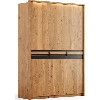 Šatní skříň Dubová skříň Ravello 3D z dubového masivu