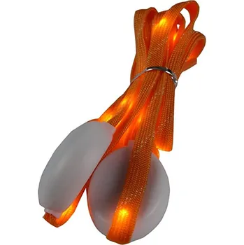 Tkaničky do bot LED svítící tkaničky do bot, jeden pár - Tmavě oranžové, 120 cm
