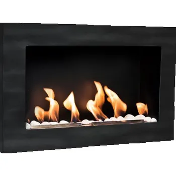 Biokrb BIO FLAME biokrb Easy S Open Patina antracit 65x40 cm