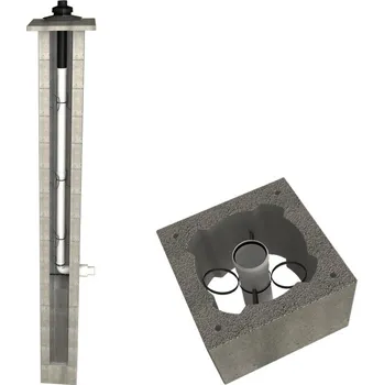 Komín CS komín Plast jednoprůduch 80 mm - 4,0 m