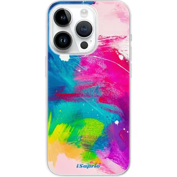 Odolné silikonové pouzdro iSaprio - Abstract Paint 03 - iPhone 15 Pro