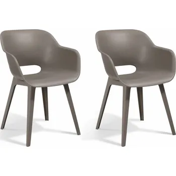 Zahradní křeslo Akola 2 ks Cappuccino