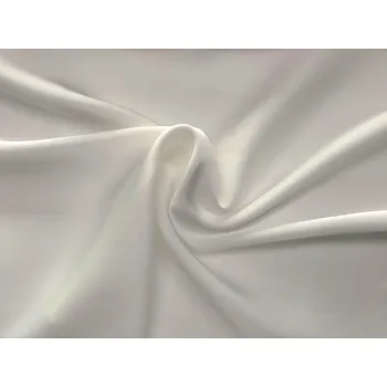 Jemný jednobarevný satén - smetanový