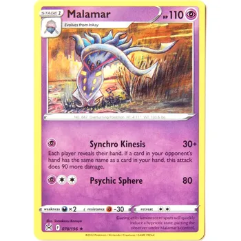 Sběratelská karetní hra Pokémon karta Malamar 078/196 - Lost Origin