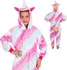 Dívčí pyžamo Springos Kigurumi Jednorožec růžové/bílé
