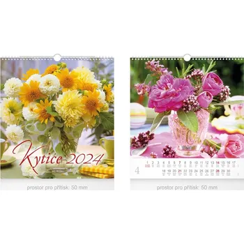 Kalendář MFP Malý nástěnný kalendář Kytice 2024