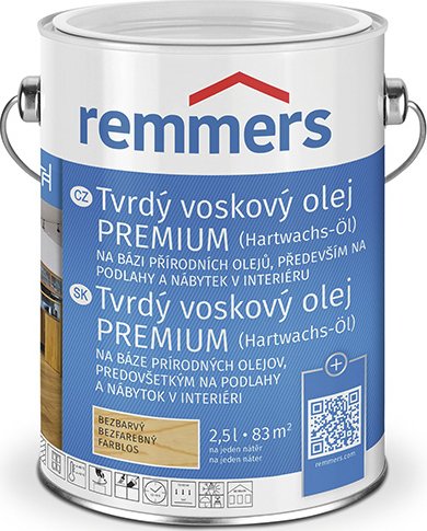Tvrdý voskový olej PREMIUM (Hartwachs-Öl) 0,75 l Dub rustikální