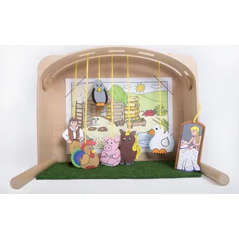 Hračka pro nejmenší Eva Kiedroňová Divadélko - kulisy, 24 postaviček a dvě pohádky