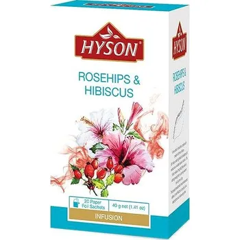 Čaj Hyson Rosehip & Hibiscus, bylinný čaj (20 sáčků)