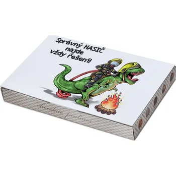 Dekorativní polštářek IMPAR Bonboniéra Soptík s hasičem