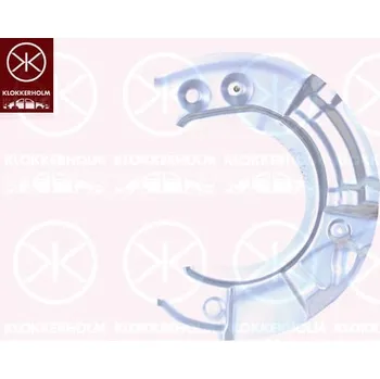 Brzdový kotouč Ochranný plech proti rozstřikování, brzdový kotouč KLOKKERHOLM 0067377