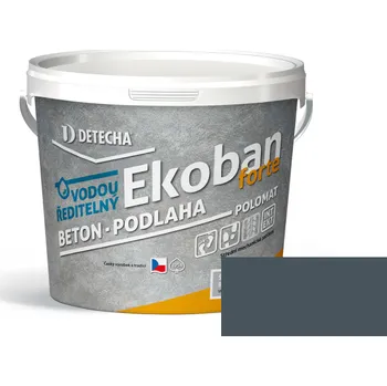 barva na beton Detecha EKOBAN FORTE 15kg šedý (kovový) RAL 7011