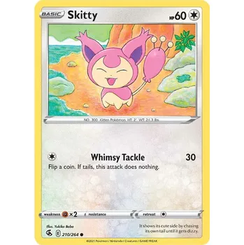 Sběratelská karetní hra Pokémon karta Skitty 210/264 - Fusion Strike