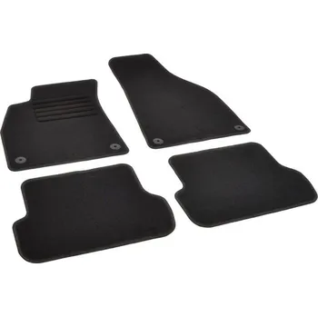 autokoberec Autokoberce textilní přesné černé / černé obšití - Audi A4 (Typ B7/8E/8H) (2004-2008) 5-sedadel