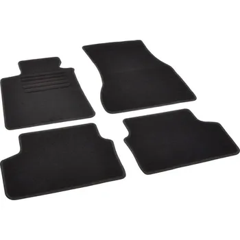 autokoberec Autokoberce textilní přesné černé / černé obšití - BMW 5er (Typ G30) Sedan (2016-2023) 5-sedadel