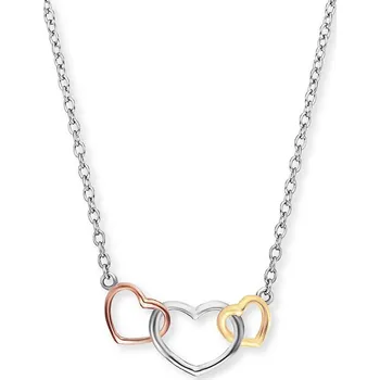Módní doplněk Engelsrufer Stříbrný náhrdelník s barevnými srdci ERN-WITHLOVE-03 + 2 měsíce na vrácení zboží