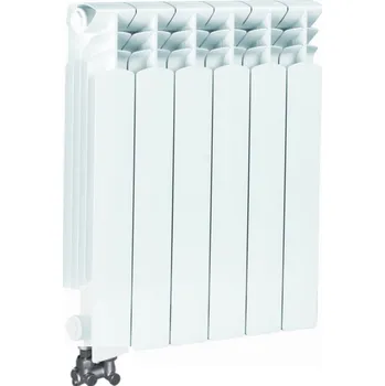 Radiátor Radiátor HLINÍKOVÝ G500F 9-segmentový WHITE LEVÉ rohové připojení (SADA)