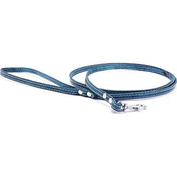 Vodítko pro psa Tamer Kožené vodítko STUBBY | Klasické | tyrkysové Šířka: 10 mm, Délka: 115 cm