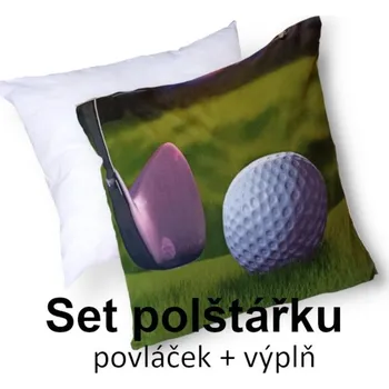 Polštář 3D povláček na polštářek APEX - Golf - II.Jakost - Polštářek s výplní (100% PES kuličkové duté vlákno)