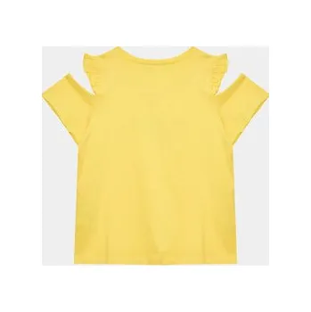 Pánská móda United Colors Of Benetton T-Shirt 3096G108X Žlutá Regular Fit 82