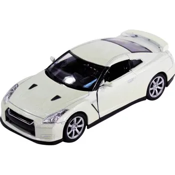 autíčko Welly Nissan GT-R bílý 1:34-39