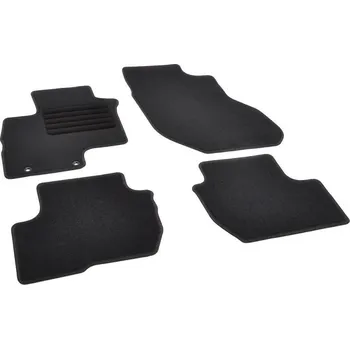 autokoberec Autokoberce textilní přesné černé / černé obšití - Mitsubishi Outlander III (Typ GF/GG/ZJ/ZK/ZL) PHEV (2012-2023) 5-sedadel
