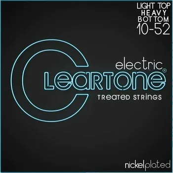 Struna pro hudební nástroj Cleartone Light Top/Heavy Bottom 10-52 Struny pro elektrickou kytaru
