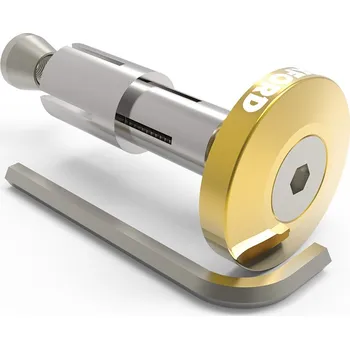 Řídítka Závažíčka do řídítek Oxford BarEnds2 zlatá 13-18 mm pár, koncovky do řídítek