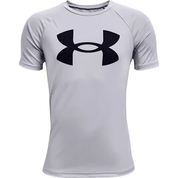 Chlapecké tričko Dětské funkční tričko s krátkým rukávem Under Armour B TECH BIG LOGO SS TEE šedé 1363283-011 - YS | UK 5,5 | US 6