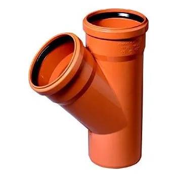 Kanalizační potrubí Ostatní výrobci KG KGEA odbočka odpadní DN500/160, 45°, PVC, oranžová