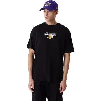 tričko New Era City Graphic BP Oversized NBA Los Angeles Lakers - Black/True Purple L