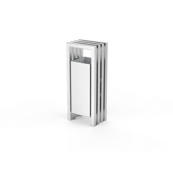 Venkovní odpadkový koš HTI INOXX Odpadkový koš KIN040.00 Materiál konstrukce: ocel, Povrchová úprava: komaxit dle RAL