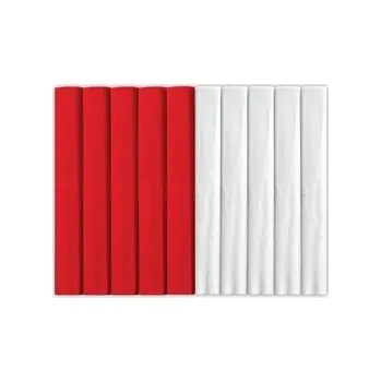 Set školních potřeb Bibuła marszczona 25x200cm mix PL 10 rolek