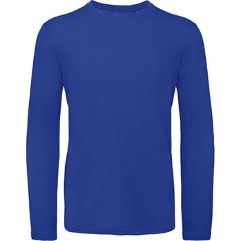 Pánské tričko B&C Pánské tričko s dlouhým rukávem TM070 Cobalt Blue XXL