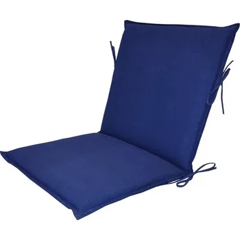 Podsedák Polstr na zahradní křeslo UNI s nízkým opěradlem - látka tmavě modrý melír