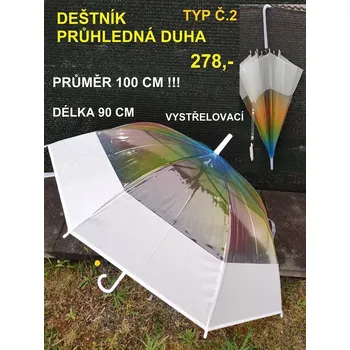 DEŠTNÍK - průhledná duha - typ č.2