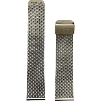 Řemínek na hodinky Náhradní řemínek pro CARNEO Prime Slim stříbrný, kovový, pletený.