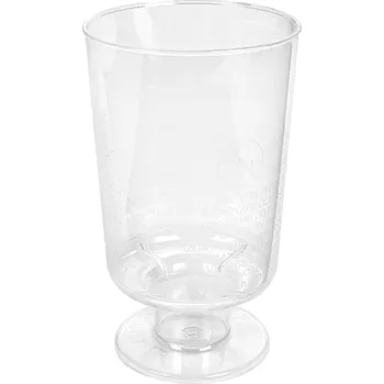 Jednorázové nádobí Gastro obaly Sklenka PS transparentní na víno 150ml (min. počet 264ks)