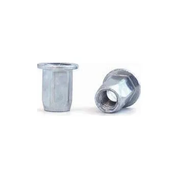 Nýt BRALO Nýtovací matice PLOCHÁ HLAVA ŠESTIHRANNÉ TĚLO pozink ZNB Varianta: MATICOVÝ NÝT M4 HEXAGONAL PH OCEL A3K