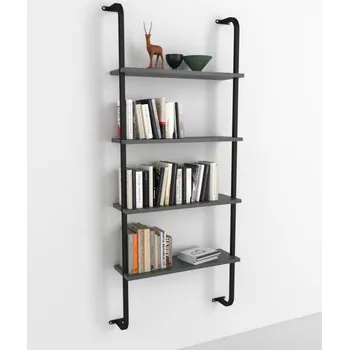 Hodiny Casarredo Závěsná police KARIKA 4 antracit