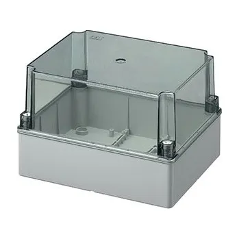 Elektroinstalační krabice Krabice rozbočovací na omítku, transparentní, vysoké víko - HL 440C