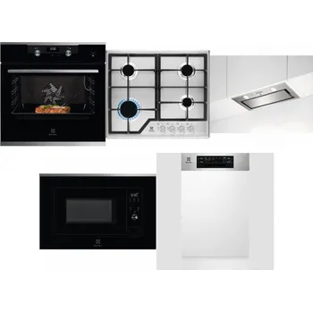 Set domácích spotřebičů ELECTROLUX KODEC75X2 + ELECTROLUX KGS6426SX + ELECTROLUX LFG716X + ELECTROLUX LMS2203EMX + ELECTROLUX EEM43300IX