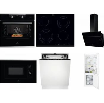 Set domácích spotřebičů ELECTROLUX KODEC75X2 + ELECTROLUX EHF6343FOK + ELECTROLUX LFV316K + ELECTROLUX LMS2203EMX + ELECTROLUX EEA27200L + ELECTROLUX ENT6TF18S