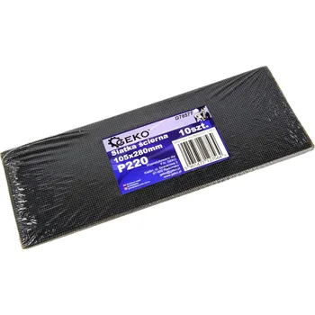 Brusný papír Brusná mřížka 10 ks, 280x105mm, P220, Geko G78577