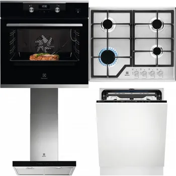 Set domácích spotřebičů ELECTROLUX KODEC75X2 + ELECTROLUX KGS6426SX + ELECTROLUX LFT766X + ELECTROLUX EEM69410L