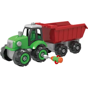autíčko Rappa 216464 šroubovací traktor s vlečkou