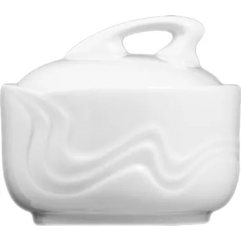 Cukřenka G. Benedikt | Cukřenka s víčkem, bílá, 8,9 cm, Melodie