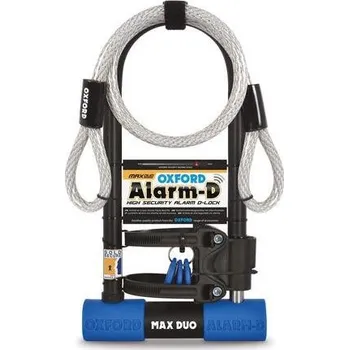 Zámek U profil ALARM-D MAX DUO, OXFORD (integrovaný alarm, 306 mm x 173 mm, průměr čepu 14 mm)