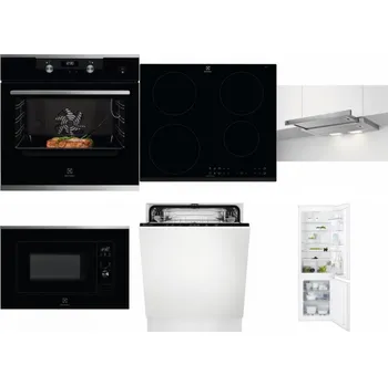 Set domácích spotřebičů ELECTROLUX KODEC75X2 + ELECTROLUX LIR60430 + ELECTROLUX LFP326S + ELECTROLUX LMS2203EMX + ELECTROLUX EEA27200L + ELECTROLUX ENT6TF18S